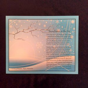 Snowflakes in the Air     -to feel the existance of a snowflake